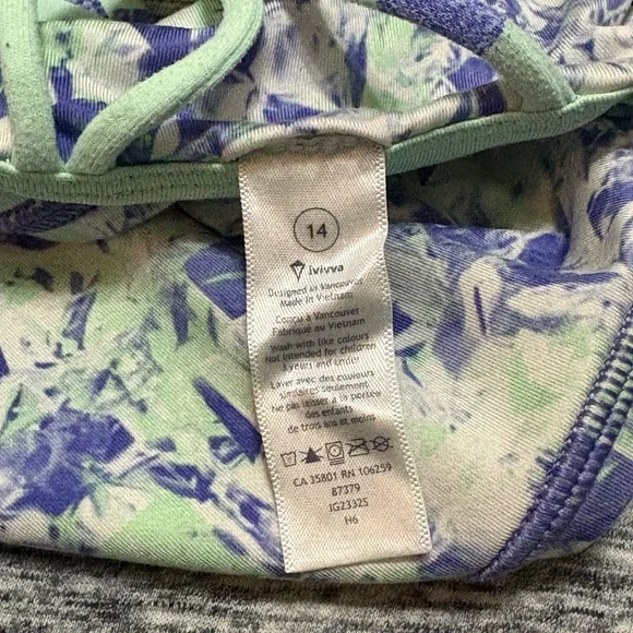 Ivivva Girls Sports Bra Size 14 - Picture 3 of 3